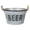B&M Large Galvanised 'Beer' Bucket Planter