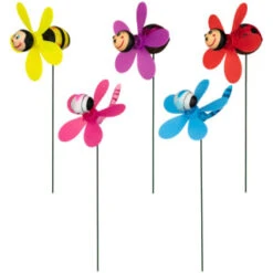 B&M Insect Wind Spinning Stake - Ladybird 7 B&M Insect Wind Spinning Stake - Ladybird -Garden Furniture Store 353661 wind spinning stake main 2