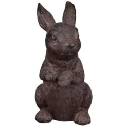 B&M Garden Rabbit Ornaments 2pk - Cast Iron Effect -Garden Furniture Store 366608 2pk rabbit garden ornaments iron effect 2
