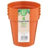 B&M Terracotta Plant Pots 4pk
