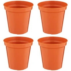 B&M Terracotta Plant Pots 4pk -Garden Furniture Store 368396 terracotta plant pots 4pk 4