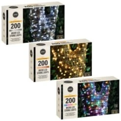 Solar Powered Micro LED Lights 200pk - Warm White -Garden Furniture Store 379225 379228 379230 200 solar powered micro led string lights group 2
