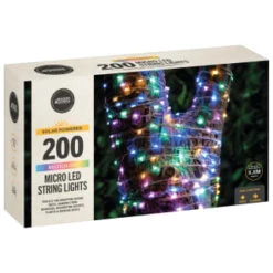 Garden Furniture Store -Garden Furniture Store 379230 200 solar powered micro led string lights multi colour 2