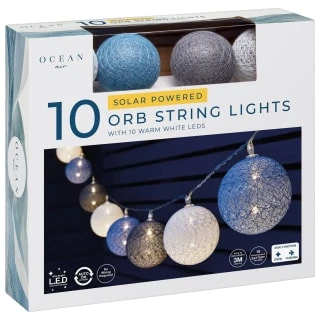 B&M 10 Orb Solar String Lights 3 B&M 10 Orb Solar String Lights - Image 3