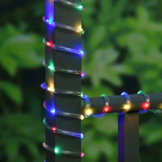 Solar Powered 10m Micro LED Rope Light - Multicolour 2 Solar Powered 10m Micro LED Rope Light - Multicolour - Image 2