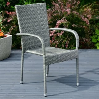 Sorrento Rattan Effect Stacking Chair 1 Sorrento Rattan Effect Stacking Chair