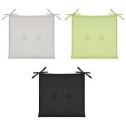 Luxury Seat Pads - Green 2pk 5 Luxury Seat Pads - Green 2pk -Garden Furniture Store 379539 379624 393560 2pk shower resistant seat pads black