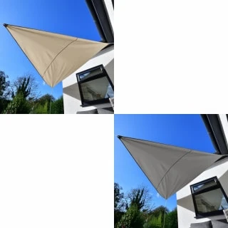 Sail Shade 3m - Cream 4 Sail Shade 3m - Cream - Image 4