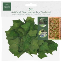 B&M Artificial Decorative Ivy & Eucalyptus Garland 6m -Garden Furniture Store 379980 artifical decorative ivy gerland 6m