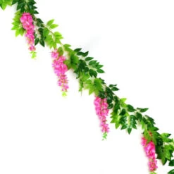 B&M Artificial Wisteria Garland 180cm - Pink -Garden Furniture Store 379981 180cm artificial wisteria garland pink