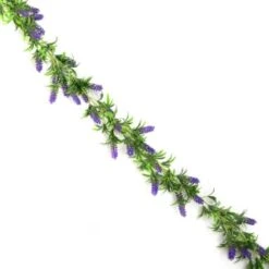 B&M Artificial Lavender Garland 180cm -Garden Furniture Store 379985 180cm artificial lavender garland