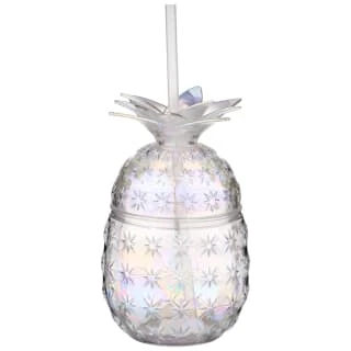 B&M Iridescent Pineapple Glass Cup 1 B&M Iridescent Pineapple Glass Cup