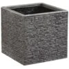 B&M Large Square Planter - Pewter