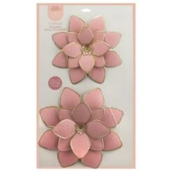 B&M Flower Wall Plaques 2pk - Pink 10 B&M Flower Wall Plaques 2pk - Pink -Garden Furniture Store 392757 2pk metal wall flowers pink