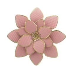B&M Flower Wall Plaques 2pk - Pink 9 B&M Flower Wall Plaques 2pk - Pink -Garden Furniture Store 392757 2pk metal wall flowers pink 4