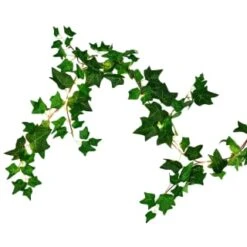 Solar Powered Artificial Ivy Garland 5m -Garden Furniture Store 392926 5m ivy garland with 60 warm white solar leds 5