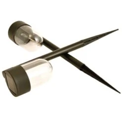 Monaco Solar Powered Post Lights 2pk -Garden Furniture Store 392976 2 pack monaco solar powered post lights 2