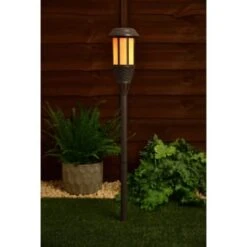 Solar Powered Flame Effect Tiki Torch -Garden Furniture Store 392994 solar powered flame effect tiki torch 3