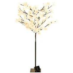 Solar Powered Magnolia Blossom Tree 4ft 7 Solar Powered Magnolia Blossom Tree 4ft -Garden Furniture Store 393029 4ft solar powered magnolia blossom tree 2