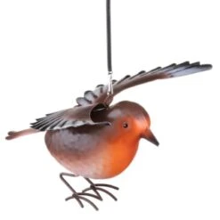B&M Springy Hanging Bird - Brown -Garden Furniture Store 393690 springy bird hanging brown 3