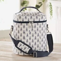 B&M Ocean Print Cooler Bag - White -Garden Furniture Store 394307 ocean print cooler bag white