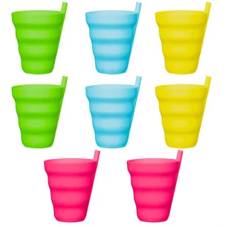 B&M Little Safari Straw Tumblers 8pk 2 B&M Little Safari Straw Tumblers 8pk - Image 2