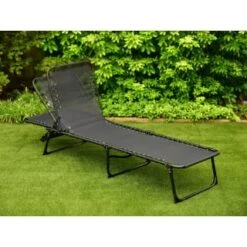 Vancouver Premium 3 Position Folding Relaxer Bed - Black 7 Vancouver Premium 3 Position Folding Relaxer Bed - Black -Garden Furniture Store 395731 vancouver premium 3 position folding relaxer bed 2